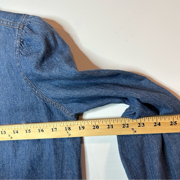 Madewell Denim Patch-Pocket Popover Shirtdress size XS - Picture 8 of 9